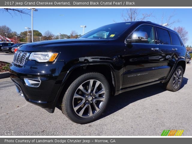 2017 Jeep Grand Cherokee Overland in Diamond Black Crystal Pearl