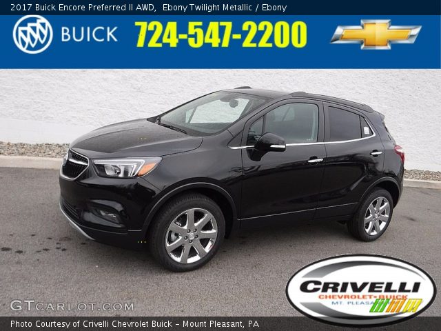 2017 Buick Encore Preferred II AWD in Ebony Twilight Metallic