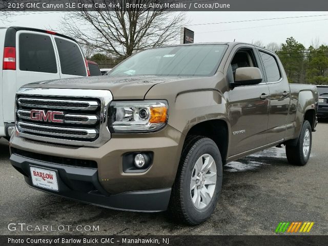 2016 GMC Canyon SLE Crew Cab 4x4 in Bronze Alloy Metallic