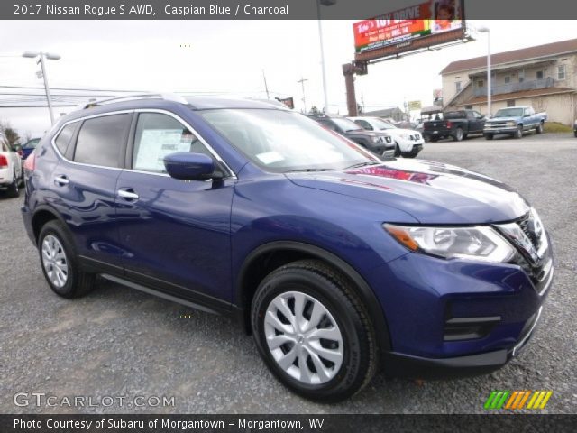 2017 Nissan Rogue S AWD in Caspian Blue