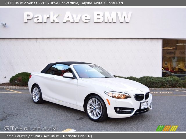 2016 BMW 2 Series 228i xDrive Convertible in Alpine White