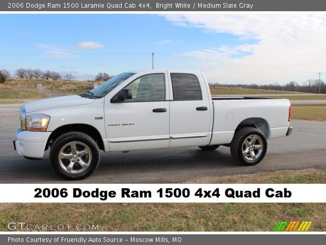 2006 Dodge Ram 1500 Laramie Quad Cab 4x4 in Bright White