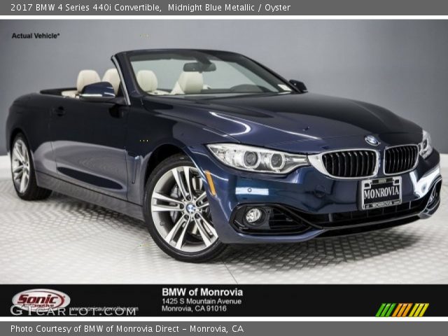 2017 BMW 4 Series 440i Convertible in Midnight Blue Metallic