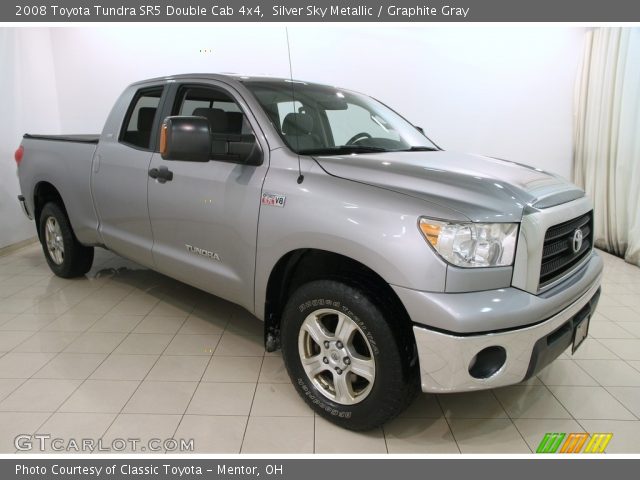 2008 Toyota Tundra SR5 Double Cab 4x4 in Silver Sky Metallic