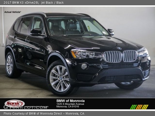 2017 BMW X3 xDrive28i in Jet Black