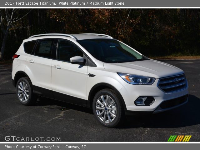 2017 Ford Escape Titanium in White Platinum