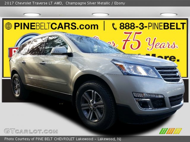 2017 Chevrolet Traverse LT AWD in Champagne Silver Metallic