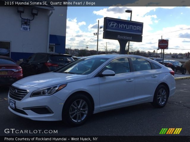 2016 Hyundai Sonata SE in Quartz White Pearl