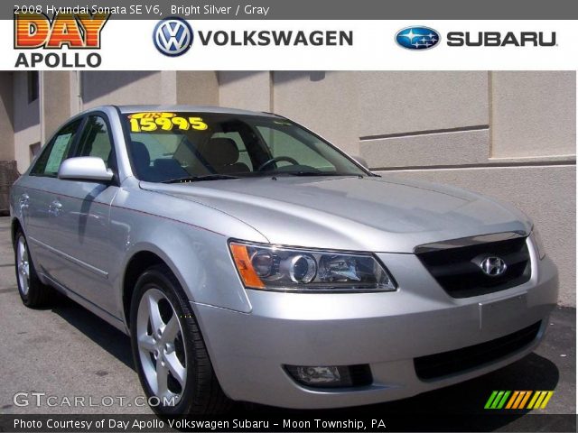 2008 Hyundai Sonata SE V6 in Bright Silver