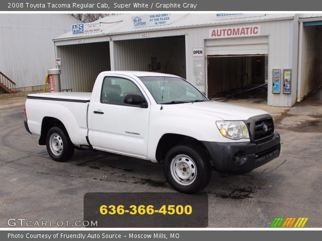 2008 Toyota Tacoma Regular Cab in Super White