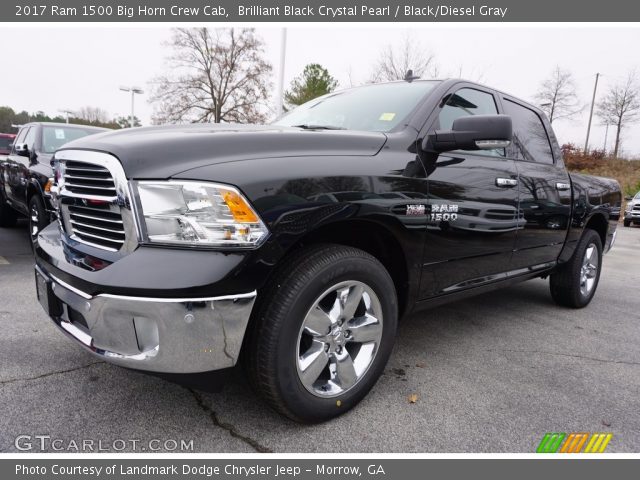 2017 Ram 1500 Big Horn Crew Cab in Brilliant Black Crystal Pearl