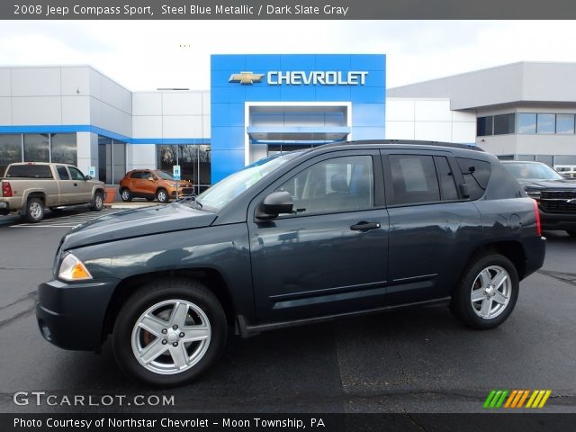 2008 Jeep Compass Sport in Steel Blue Metallic