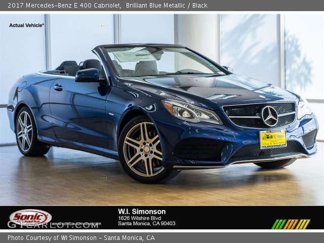 2017 Mercedes-Benz E 400 Cabriolet in Brilliant Blue Metallic