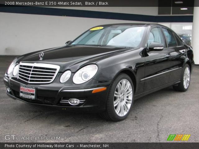 2008 Mercedes-Benz E 350 4Matic Sedan in Black