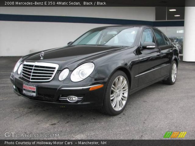2008 Mercedes-Benz E 350 4Matic Sedan in Black