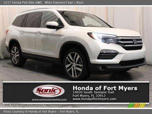 2017 Honda Pilot Elite AWD in White Diamond Pearl