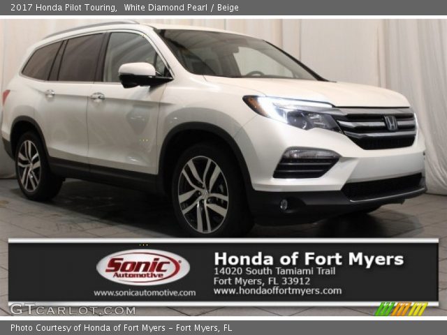 2017 Honda Pilot Touring in White Diamond Pearl