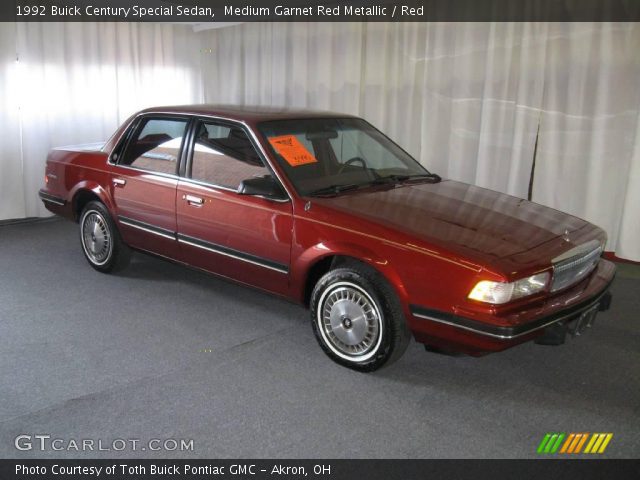 1992 Buick Century Special Sedan in Medium Garnet Red Metallic