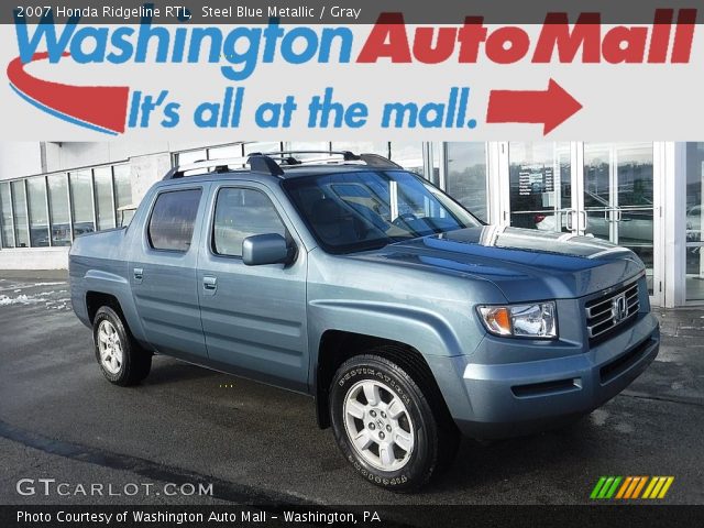 2007 Honda Ridgeline RTL in Steel Blue Metallic