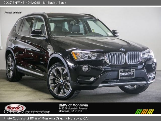 2017 BMW X3 xDrive28i in Jet Black
