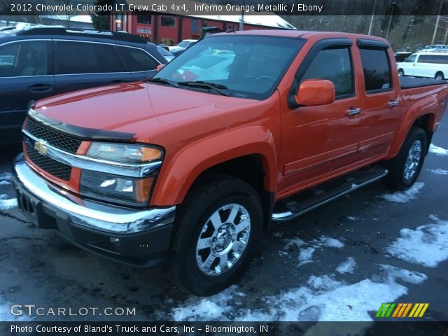 2012 Chevrolet Colorado LT Crew Cab 4x4 in Inferno Orange Metallic
