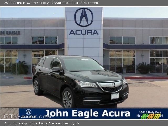 2014 Acura MDX Technology in Crystal Black Pearl