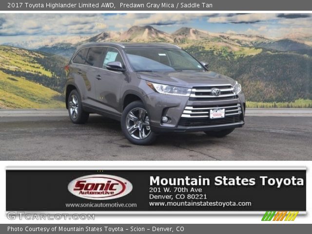 2017 Toyota Highlander Limited AWD in Predawn Gray Mica