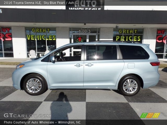 2016 Toyota Sienna XLE in Sky Blue Pearl