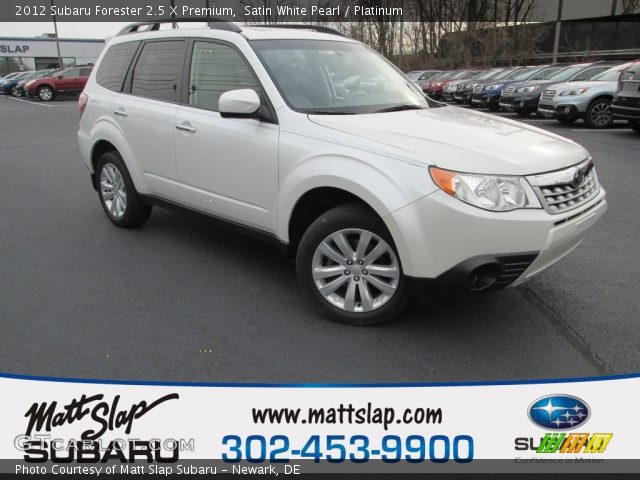 2012 Subaru Forester 2.5 X Premium in Satin White Pearl