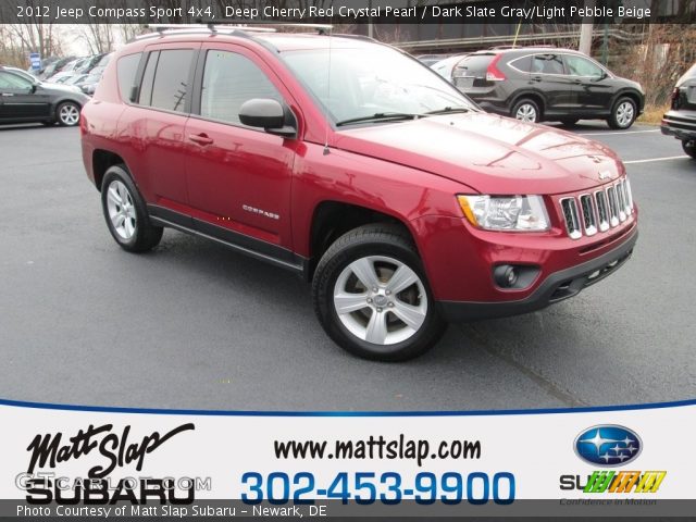 2012 Jeep Compass Sport 4x4 in Deep Cherry Red Crystal Pearl