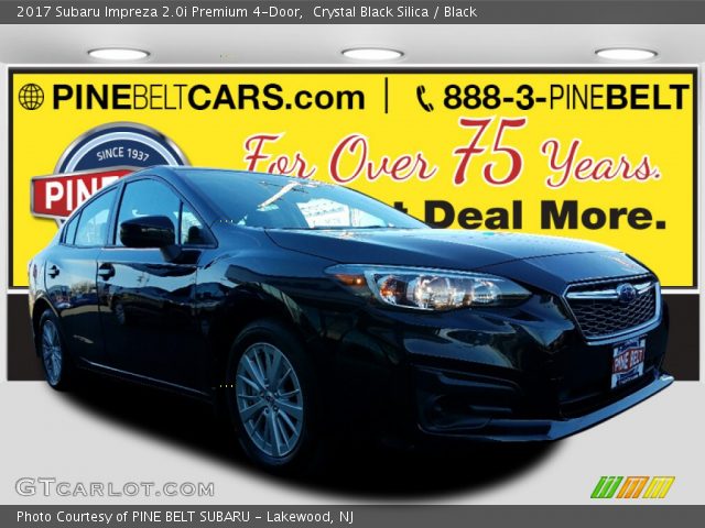 2017 Subaru Impreza 2.0i Premium 4-Door in Crystal Black Silica