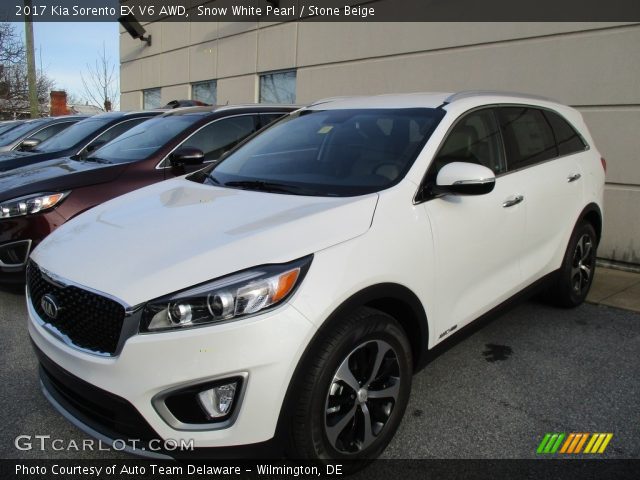 2017 Kia Sorento EX V6 AWD in Snow White Pearl