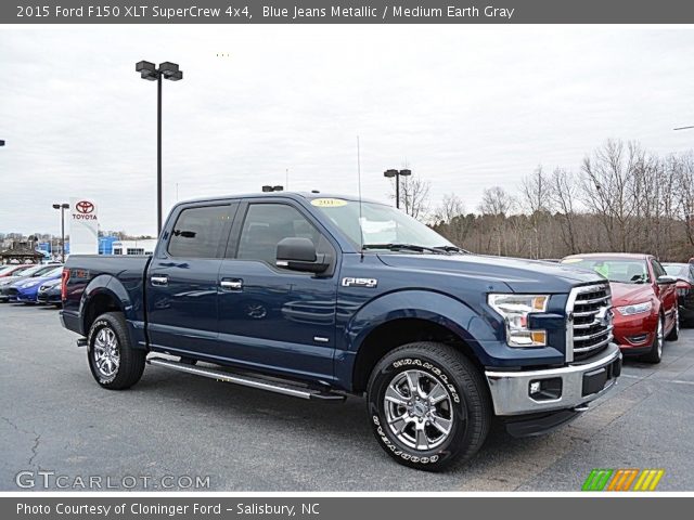 2015 Ford F150 XLT SuperCrew 4x4 in Blue Jeans Metallic