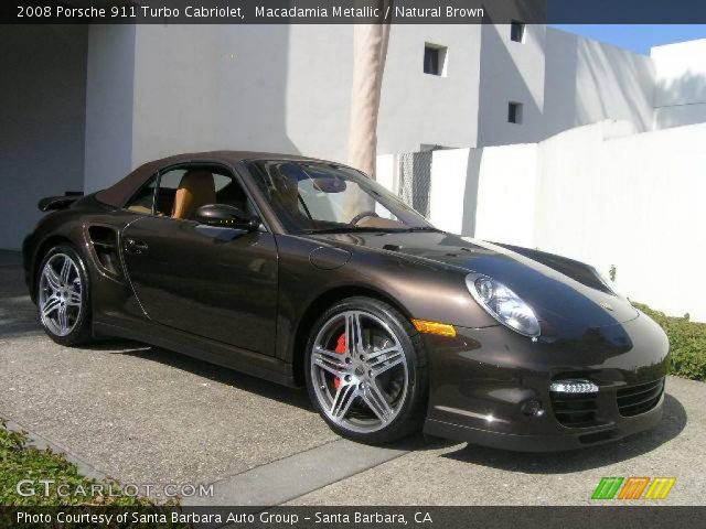 2008 Porsche 911 Turbo Cabriolet in Macadamia Metallic