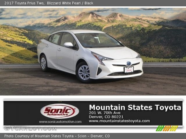 2017 Toyota Prius Two in Blizzard White Pearl