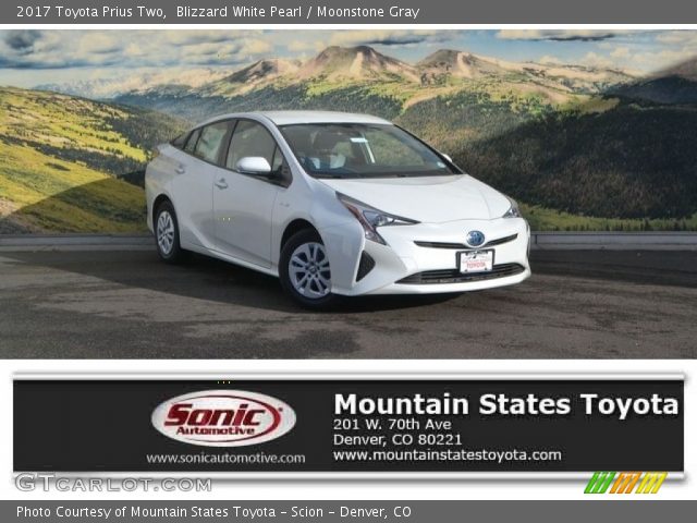 2017 Toyota Prius Two in Blizzard White Pearl