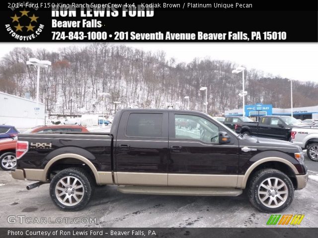 2014 Ford F150 King Ranch SuperCrew 4x4 in Kodiak Brown