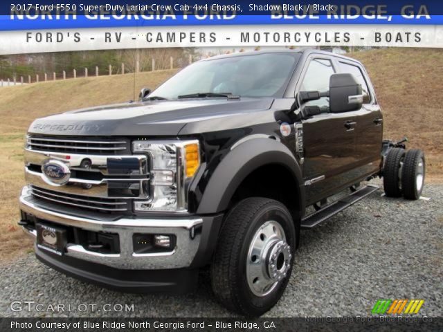 2017 Ford F550 Super Duty Lariat Crew Cab 4x4 Chassis in Shadow Black