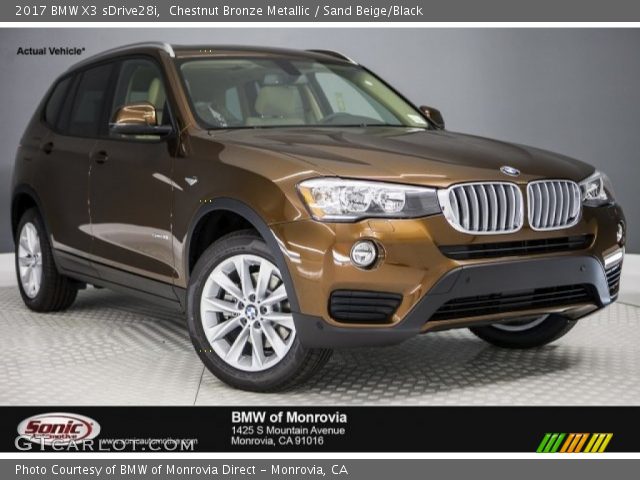 2017 BMW X3 sDrive28i in Chestnut Bronze Metallic