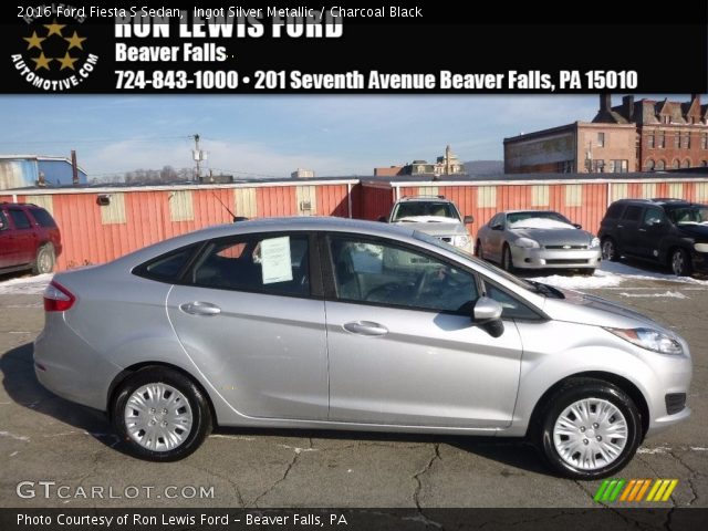 2016 Ford Fiesta S Sedan in Ingot Silver Metallic