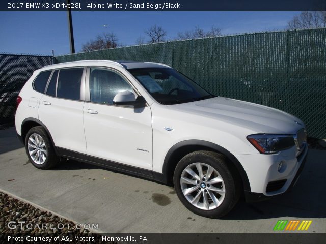 2017 BMW X3 xDrive28i in Alpine White