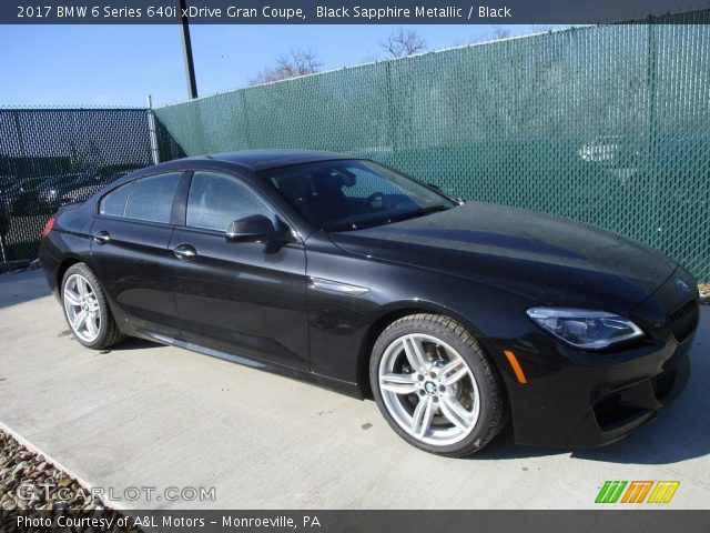 2017 BMW 6 Series 640i xDrive Gran Coupe in Black Sapphire Metallic