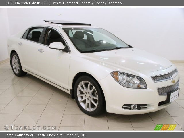 2012 Chevrolet Malibu LTZ in White Diamond Tricoat