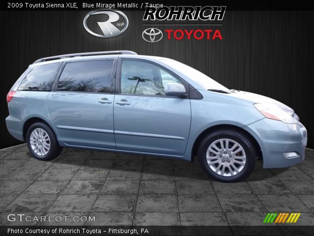 2009 Toyota Sienna XLE in Blue Mirage Metallic