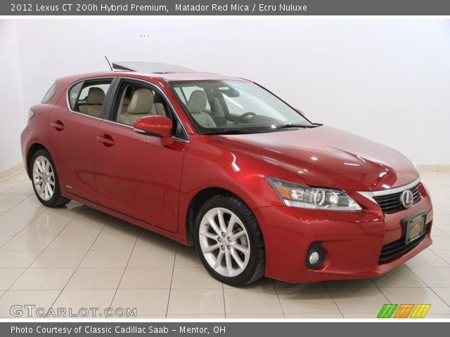 2012 Lexus CT 200h Hybrid Premium in Matador Red Mica