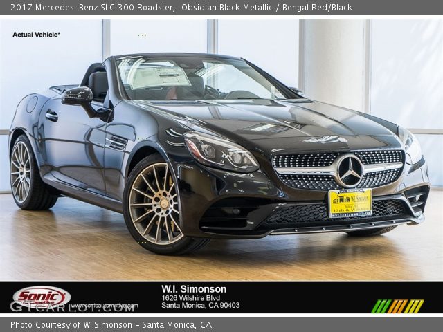 2017 Mercedes-Benz SLC 300 Roadster in Obsidian Black Metallic