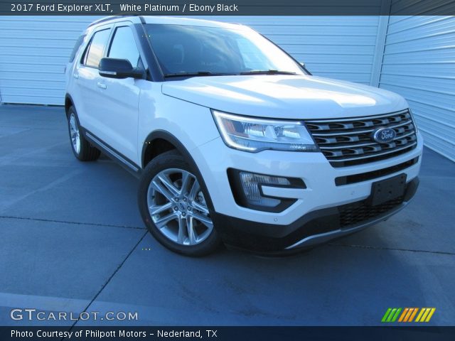 2017 Ford Explorer XLT in White Platinum