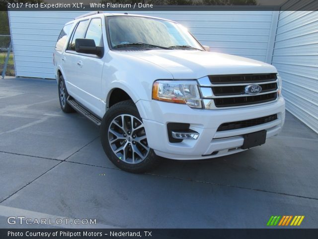 2017 Ford Expedition XLT in White Platinum