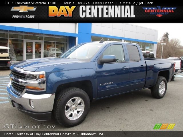 2017 Chevrolet Silverado 1500 LT Double Cab 4x4 in Deep Ocean Blue Metallic