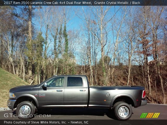 2017 Ram 3500 Laramie Crew Cab 4x4 Dual Rear Wheel in Granite Crystal Metallic